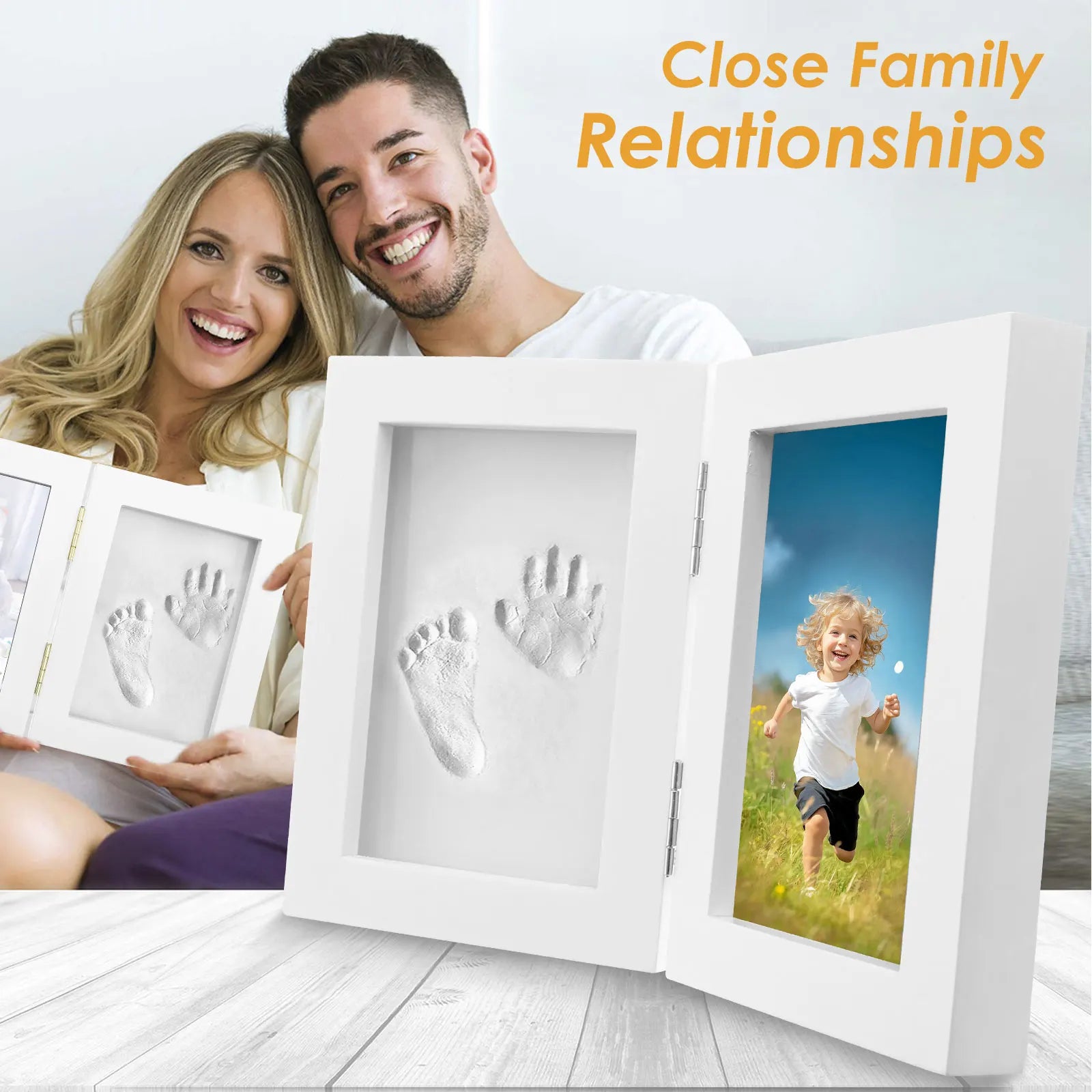 Baby Hands and Footprints Clay Photo Frame Create Lasting Memories with This Baby Hand and Footprints Kit Gifts for Boys Girls